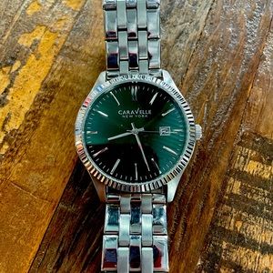 CaraVelle New York Mens Silver Watch